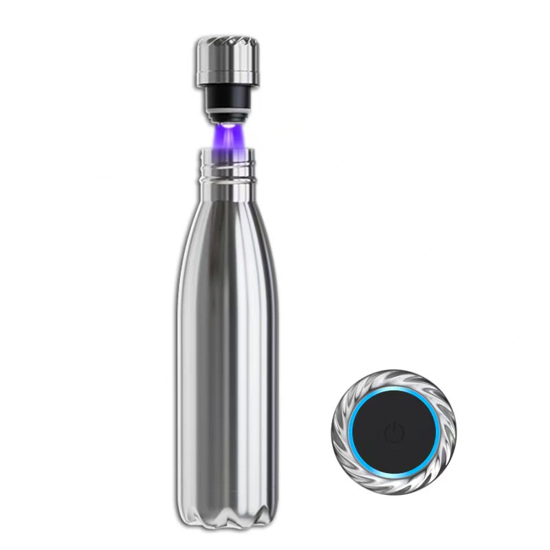 500ml Smart Water Reminder Stainless Steel Thermal Bottle With Digital Temperature Display And Self Cleaning UV Function
